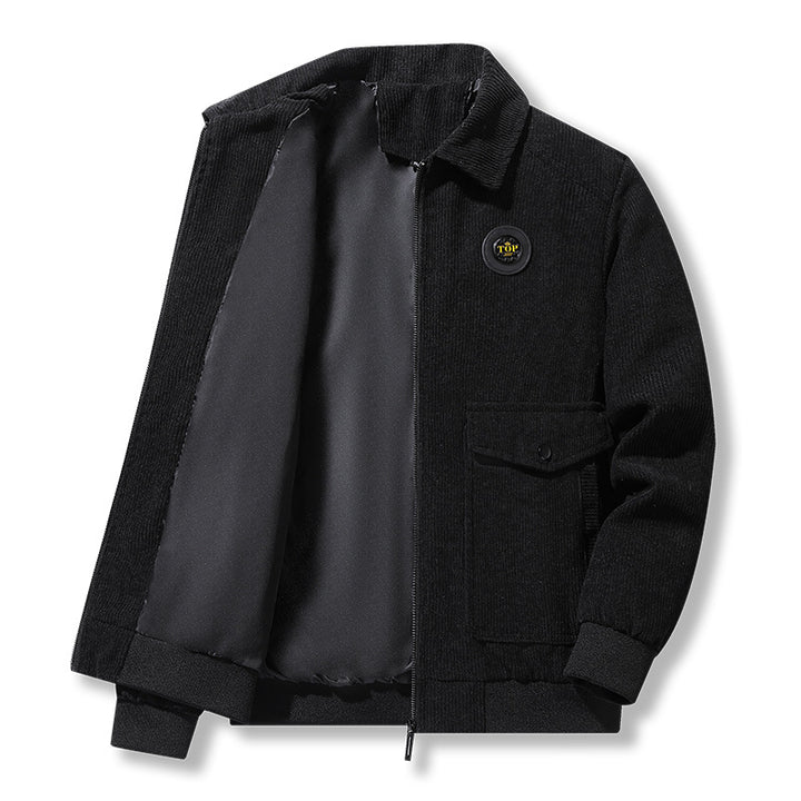 Herren modische Cordjacke mit praktischen Taschen Echo Archiv