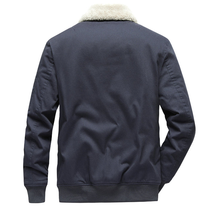 Herren Urbane Übergangsjacke mit Kunstfellkragen Echo Archiv