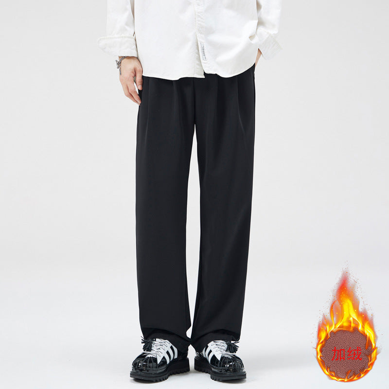 Herren Weite Bügelfalten-Palazzohose aus leichtem Twill Echo Archiv