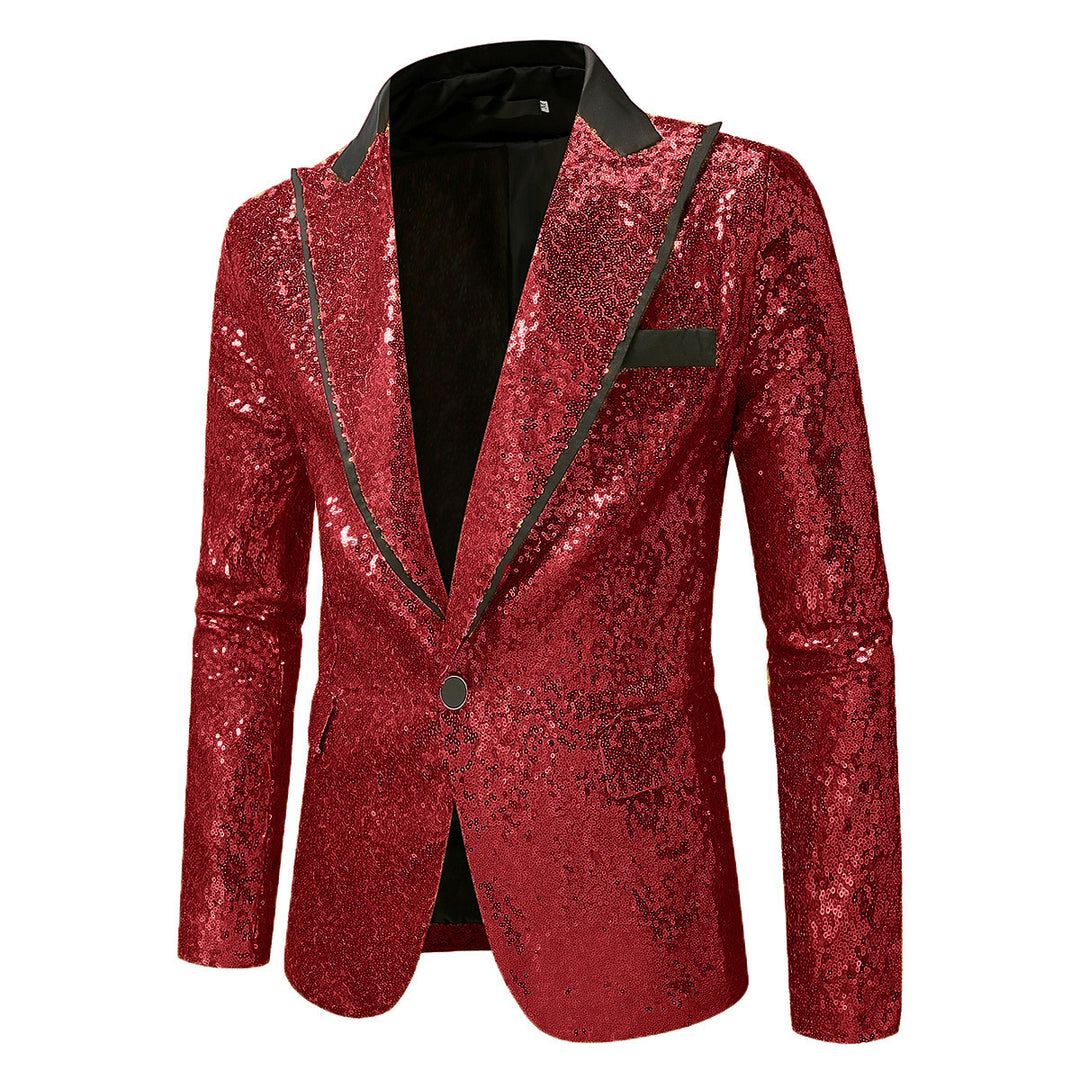 Herren Pailletten Blazer im eleganten Schnitt Echoarchiv