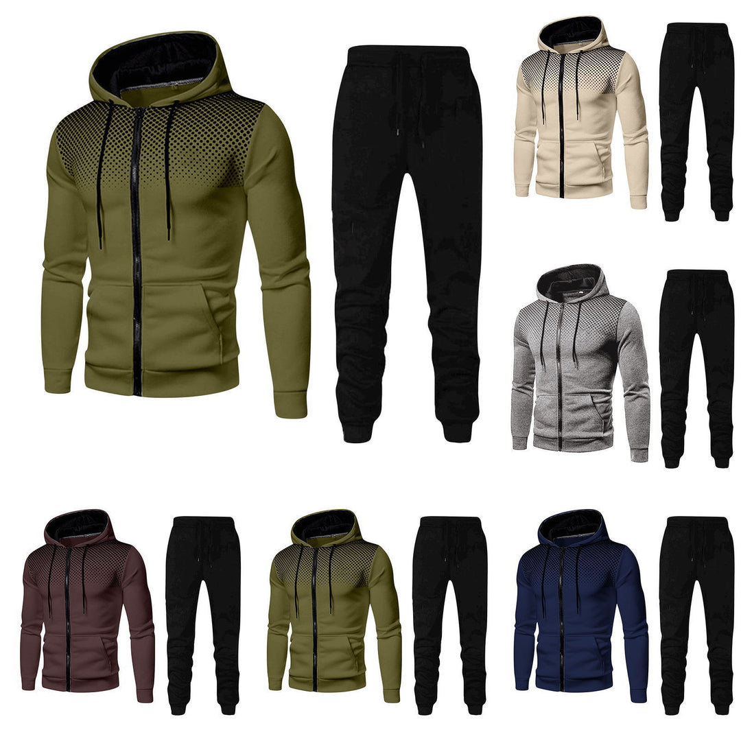 Herren Sportliches Jogginganzug-Set mit atmungsaktivem Material und modernen Einsätzen Echoarchiv