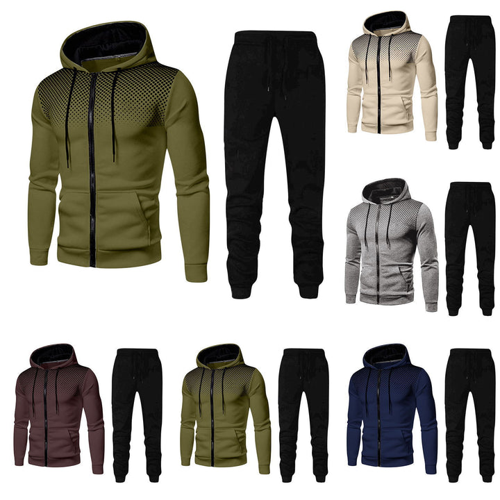 Herren Sportliches Jogginganzug-Set mit atmungsaktivem Material und modernen Einsätzen Echoarchiv