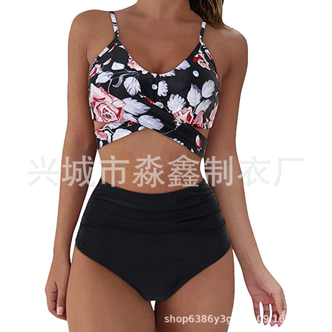 Damen Crop-Top Bikini-Set mit geflochtenem Design Echo Archiv