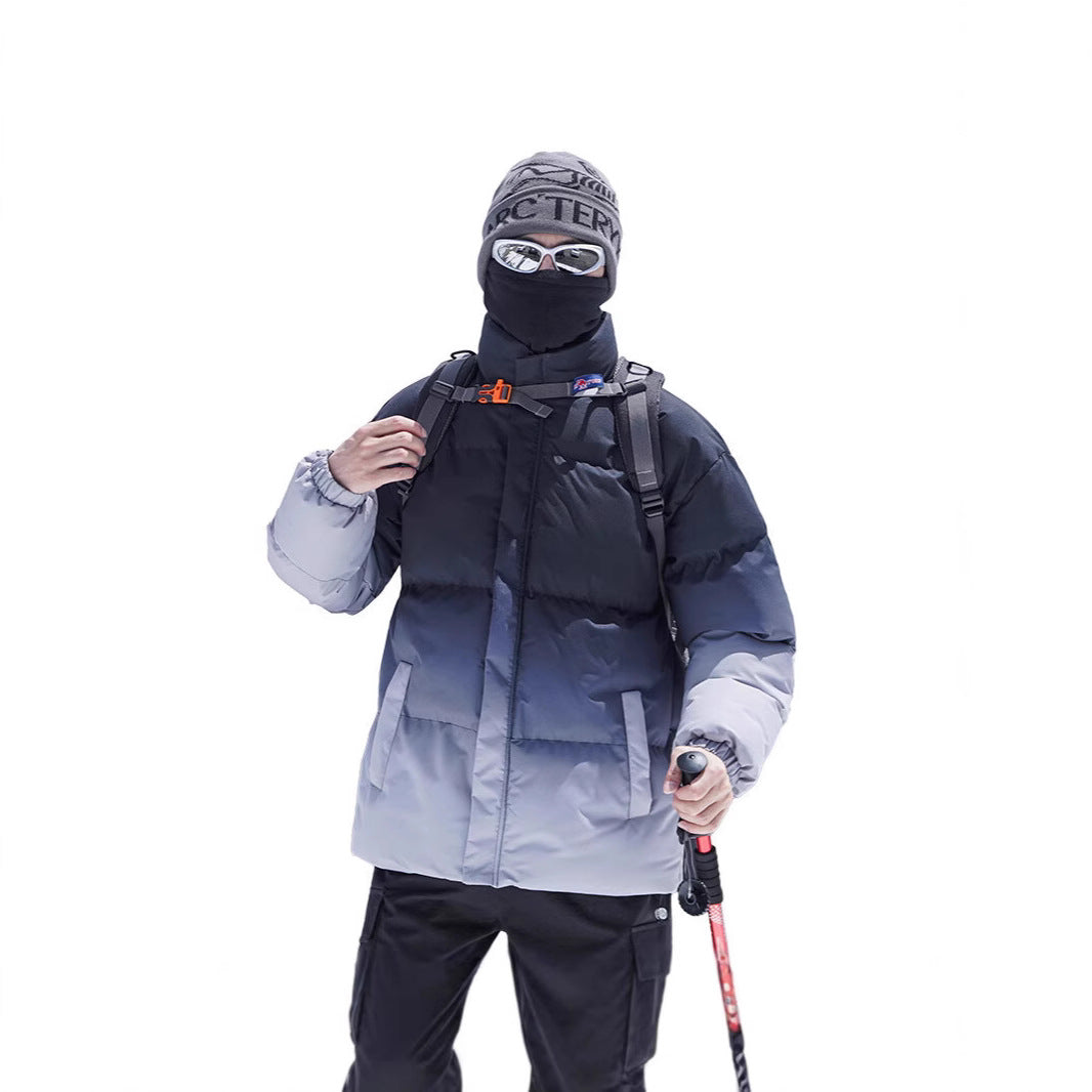 Herren Isolierte Outdoor-Steppjacke mit hohem Kragen und praktischem Reißverschluss Echoarchiv