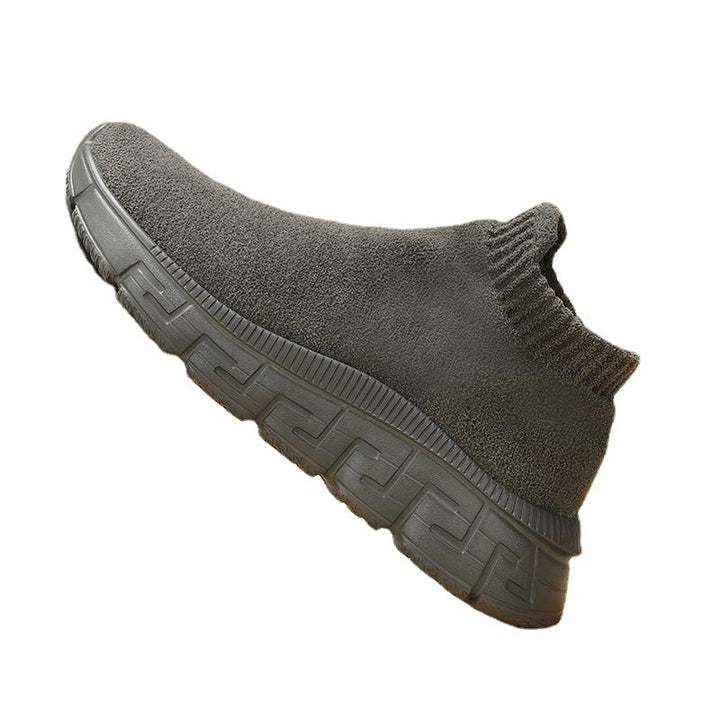Damen nan kuscheliger Sock-Sneaker aus Teddy-Samt mit elastischem Schaft und stoßdämpfender Profilsohle Echo Archiv