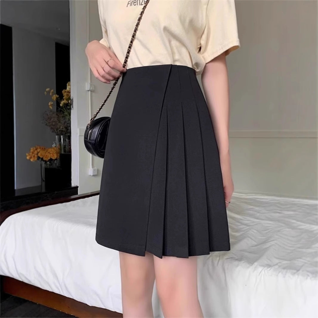 Damen Plissierter Minirock mit hoher Taille Echoarchiv