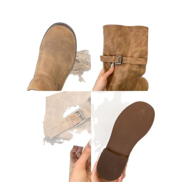 Damen Taktische Nutzstiefel mit verstellbarem Spannriemen und robustem Profil – Lioré