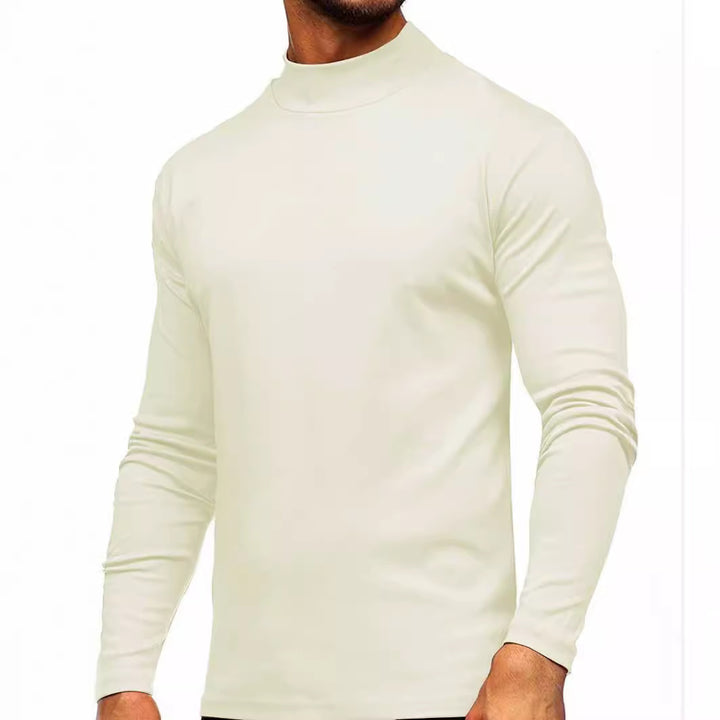 Herren Langarmshirt mit hohem Kragen Echoarchiv
