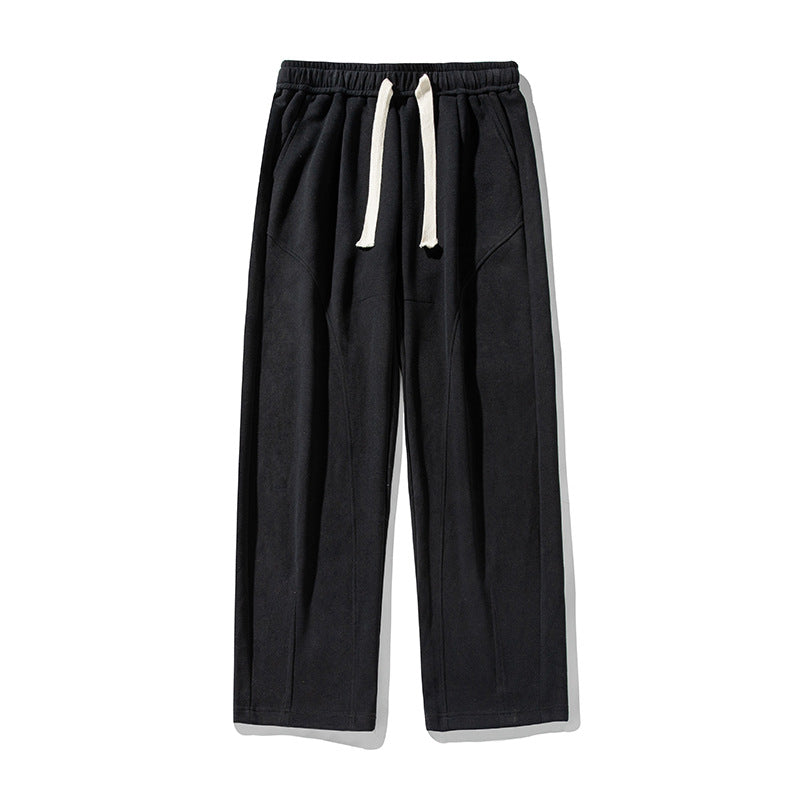 Unisex Weite Relaxed-Freizeit-Hose mit elastischem Bund, Tunnelzug und markanten Bügelfalten Echo Archiv