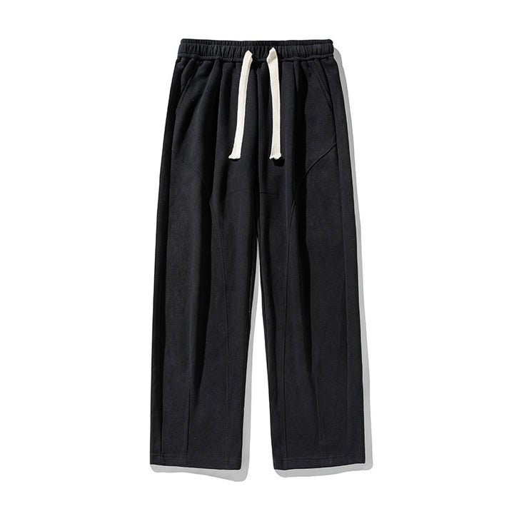 Unisex Weite Relaxed-Freizeit-Hose mit elastischem Bund, Tunnelzug und markanten Bügelfalten Echo Archiv