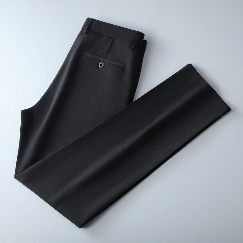 Herren Schmal geschnittene Anzughose aus Stretchtwill mit geradem Bein Echo Archiv