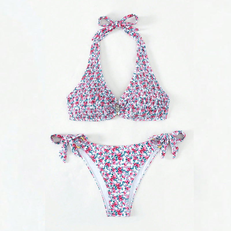 Damen Triangel-Bikini-Set mit verspielten Rüschendetails Echo Archiv