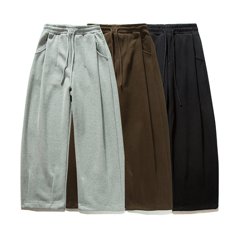 Unisex Weite Jogginghose mit Bundfalten, Elastischem Tunnelzug und Seitentaschen Echo Archiv