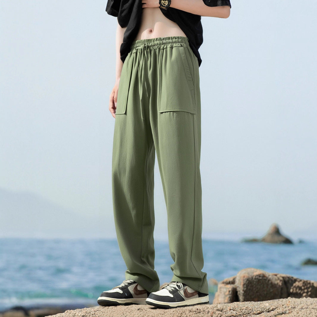 Herren Sportliche Freizeithose mit seitlichen Taschen und elastischem Bund Echoarchiv
