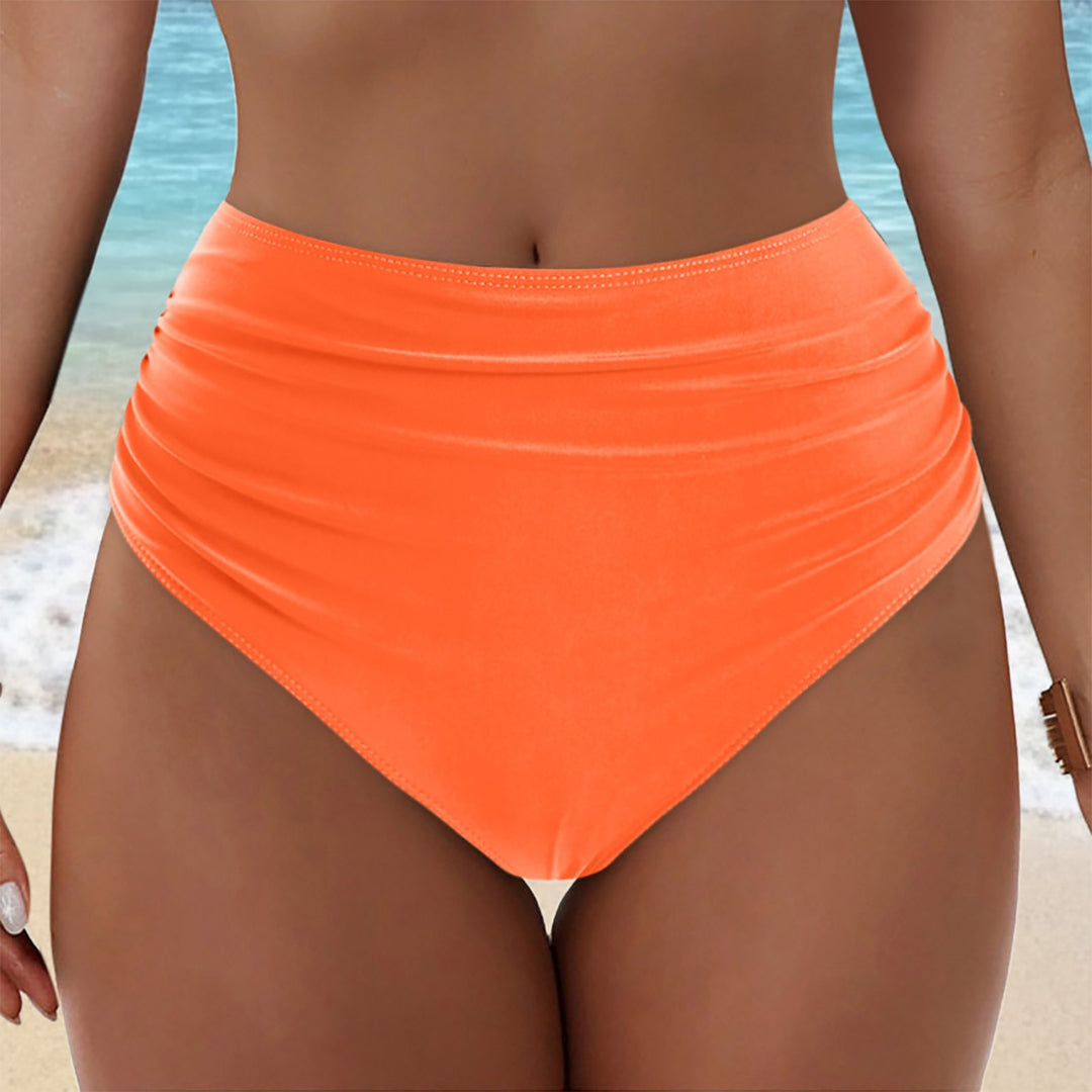 Damen Hochgeschnittenes Bikini-Höschen mit Rüschendetails Echo Archiv