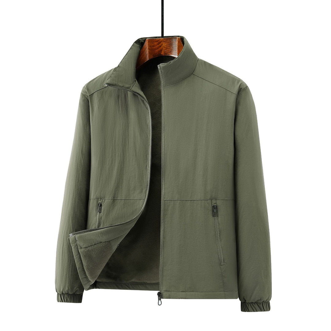 Herren Leichte Übergangsjacke mit Fleece-Innenfutter und Stehkragen Echo Archiv