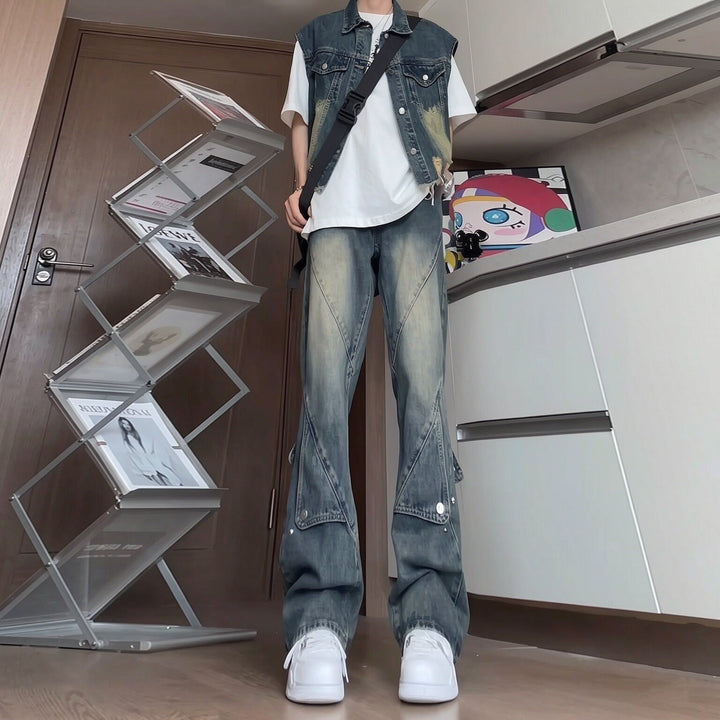 Damen Modische Relaxed-Fit Jeans Echoarchiv
