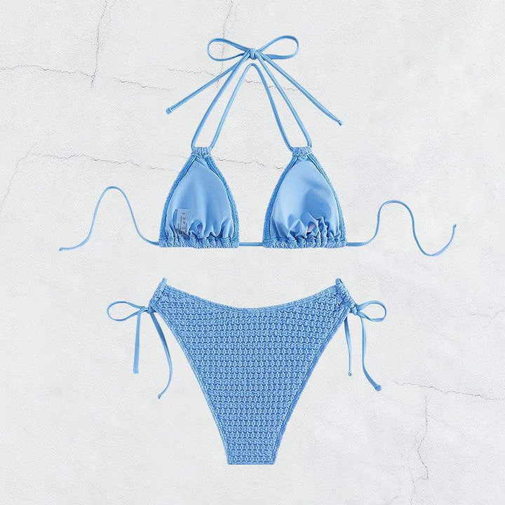 Damen Häkel-Bikini mit verspielten Bindebändern Echo Archiv