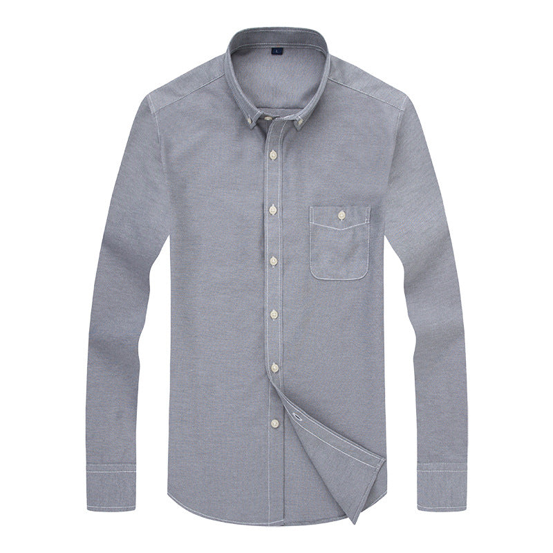 Herren Business-Hemd mit Button-Down-Kragen und Brusttasche Echoarchiv