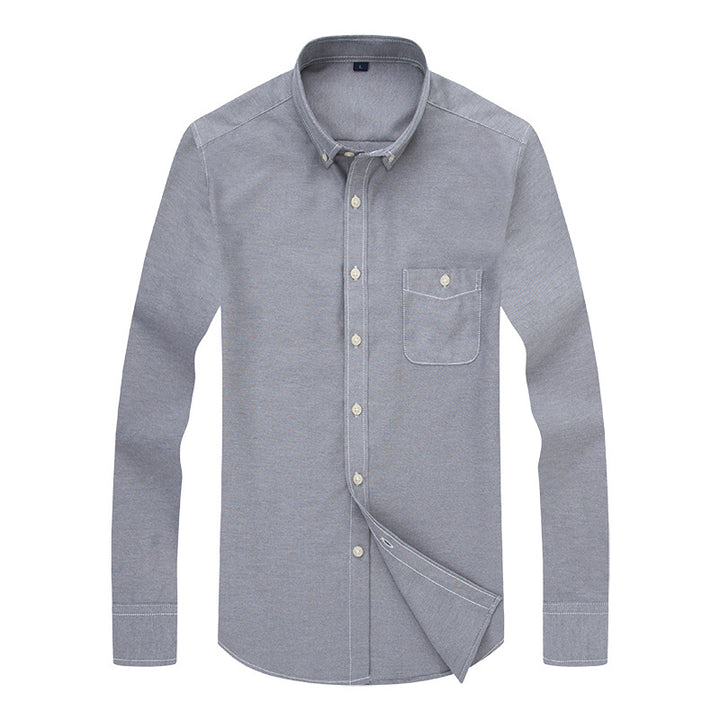 Herren Business-Hemd mit Button-Down-Kragen und Brusttasche Echoarchiv
