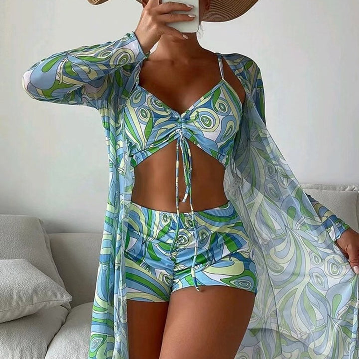 Damen Strandsetter-Set mit modischem Wickeldesign Echo Archiv
