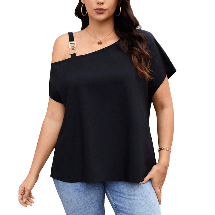 Damen asymmetrisches Oberteil mit modischem Schulterdesign Echo Archiv