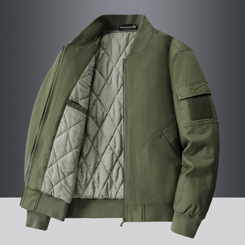 Herren lässige Pilotjacke mit wärmer Futter Echoarchiv