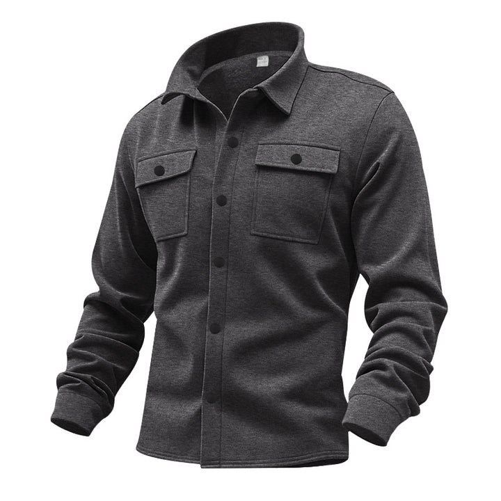 Herren Freizeitjacke mit praktischen Brusttaschen und warmer Textur Echoarchiv