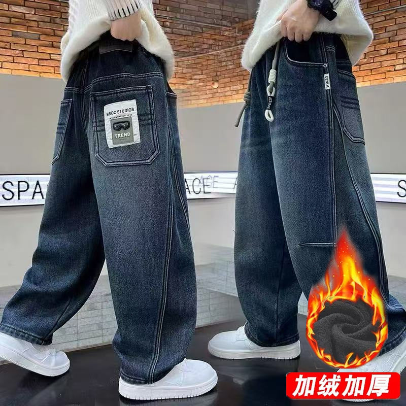 Damen Weite Denim-Hose Echo Archiv