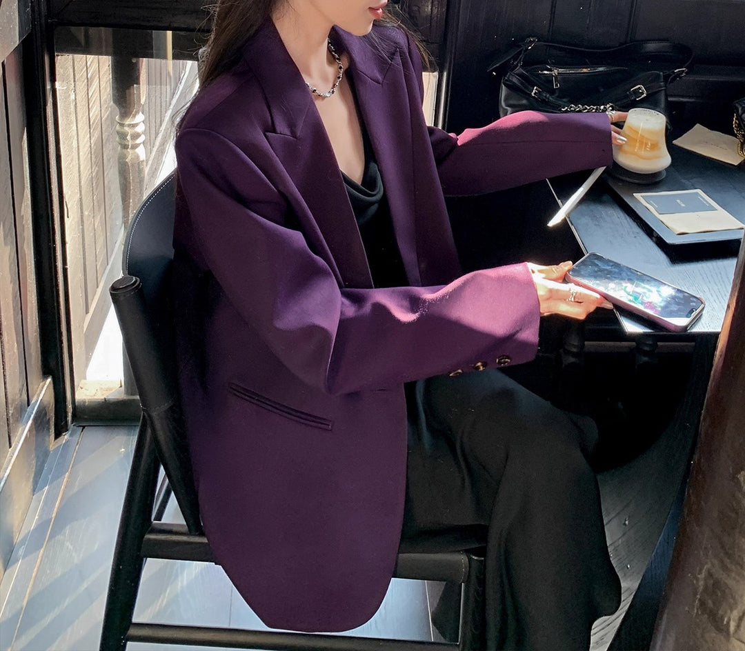 Damen Stilvoller Oversized Blazer Echoarchiv