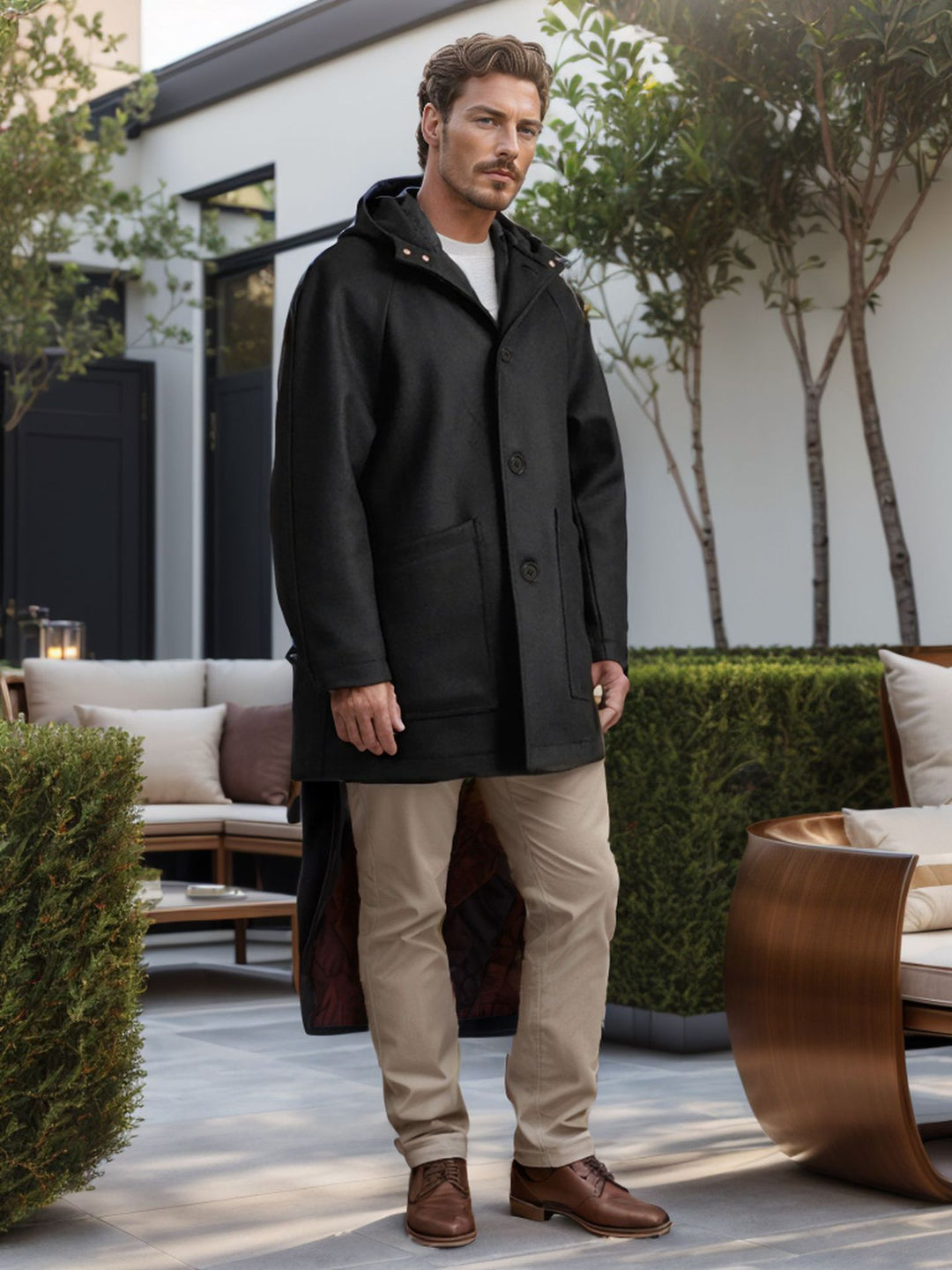 Herren Outdoor-Mantel Echoarchiv