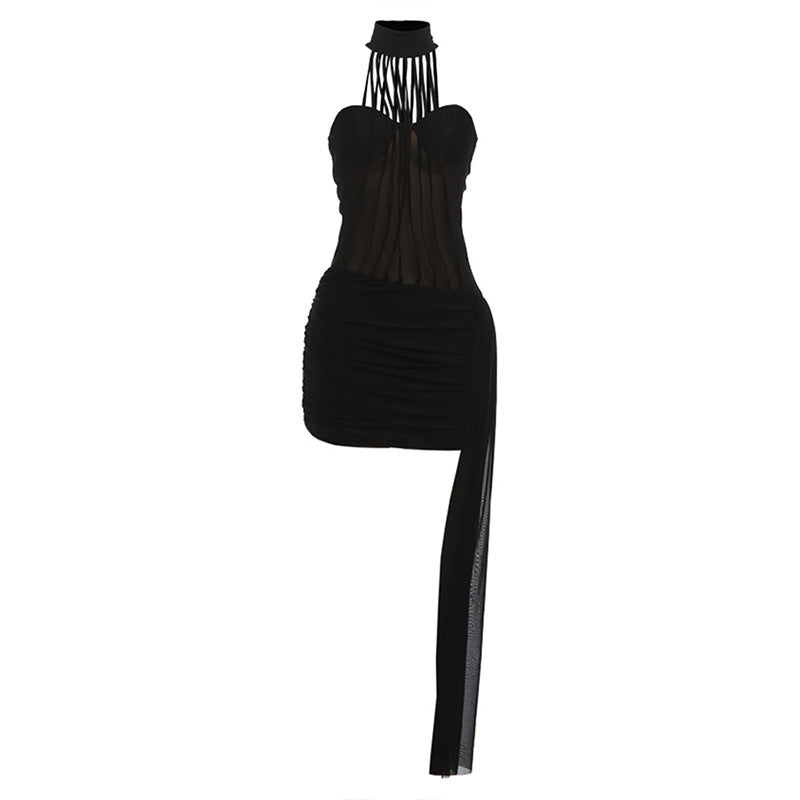 Damen Glamouröses Minikleid mit raffinierten Cut-Out-Details Echo Archiv