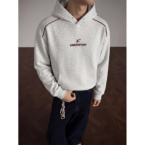 Herren Lässiger Kapuzenpullover im Sportstyle mit Kontrastpaspel und Kängurutasche Echoarchiv