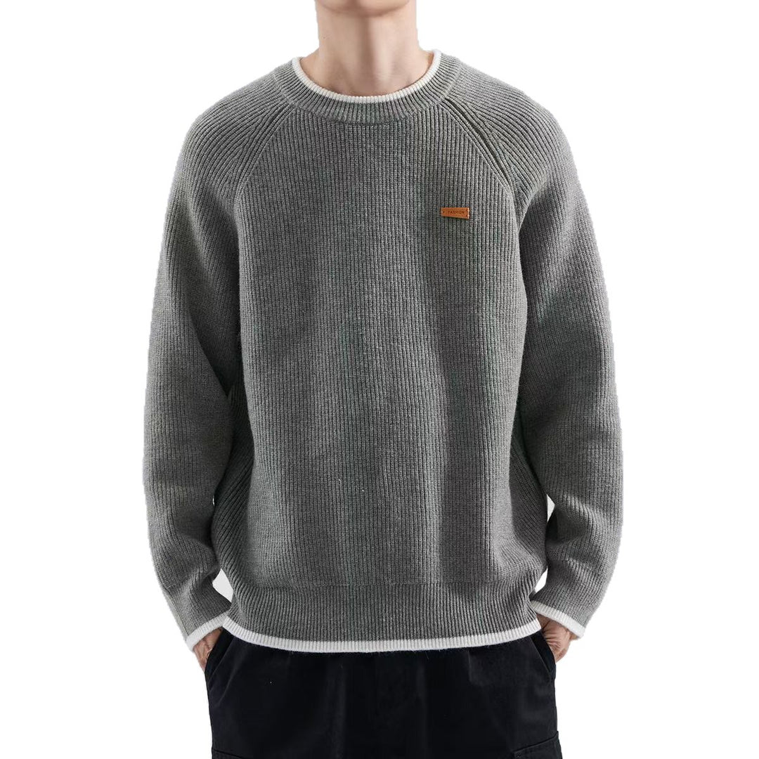 Herren Gemütlicher Strickpullover Echoarchiv