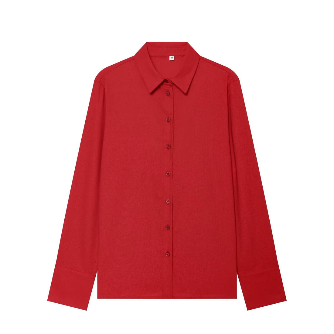 Damen Oversized Seidenimitat-Hemdbluse mit Kentkragen und Manschetten Echo Archiv