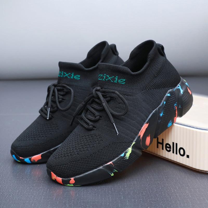 Herren nan sockenähnliche Strick-Sneaker mit nahtlosem Obermaterial und gedämpfter EVA-Plateausohle Echo Archiv