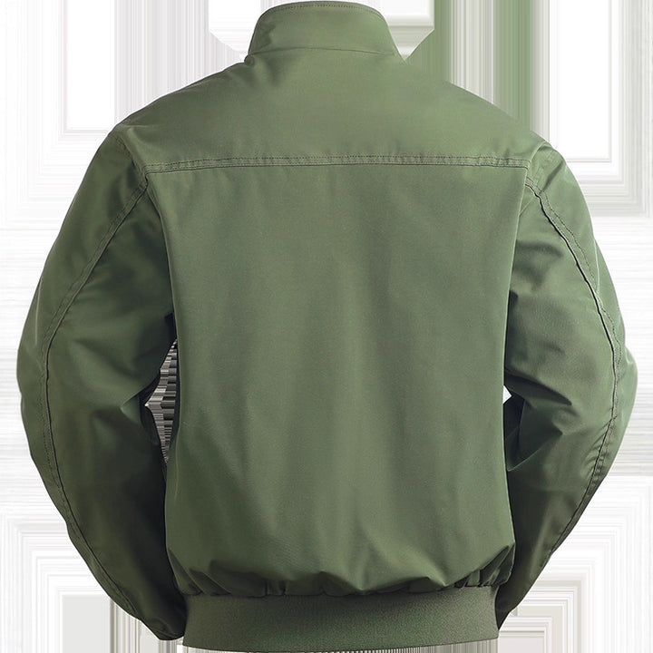 Herren lässige Übergangsjacke mit elastischen Bündchen und praktischen Taschen Echoarchiv