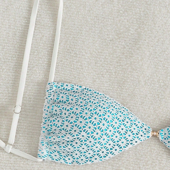 Damen Triangel-Bikini mit verspieltem Blumendruck Echo Archiv