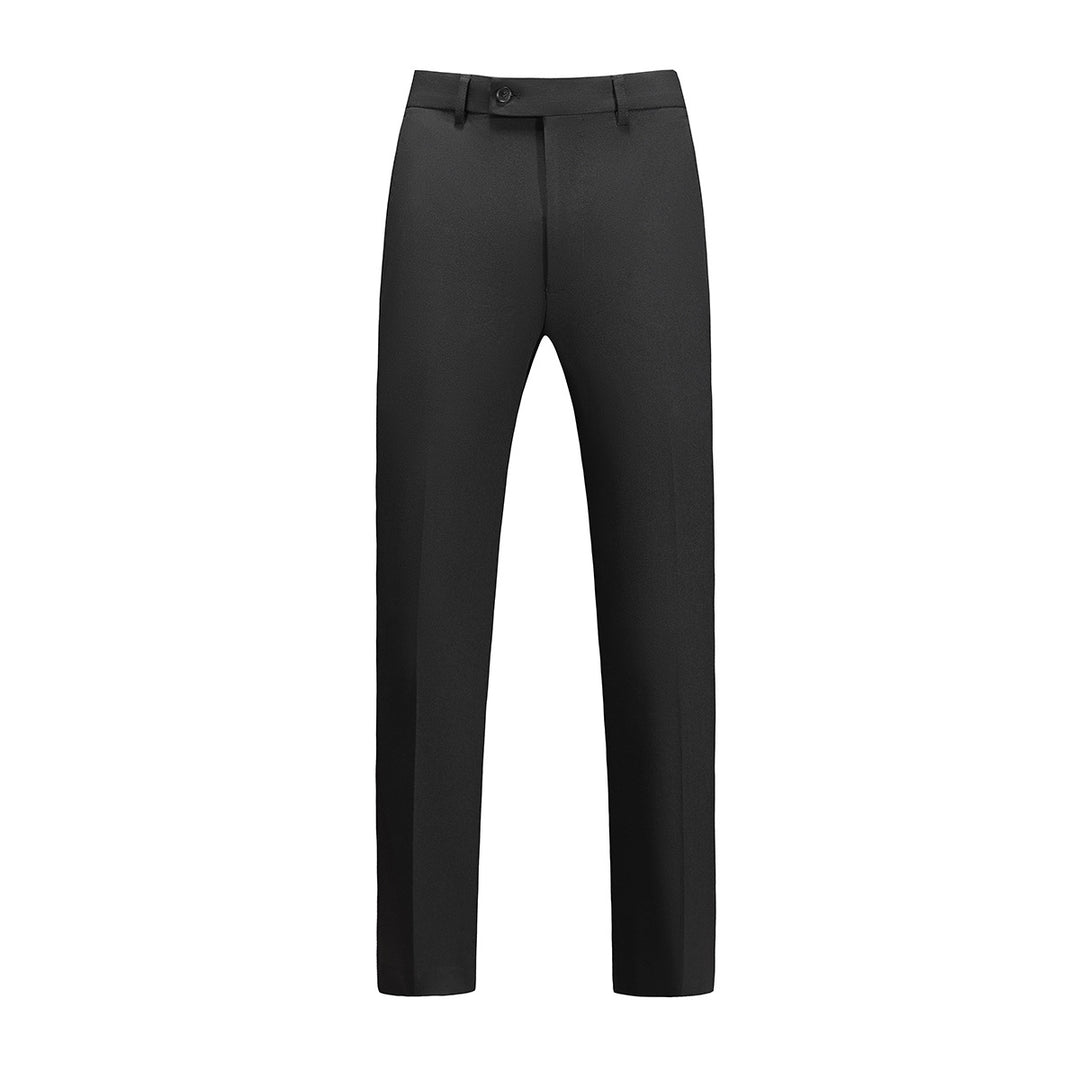Herren nan schmale Bügelfalten-Anzughose aus stretchigem Baumwollmix mit geradem Bein Echo Archiv