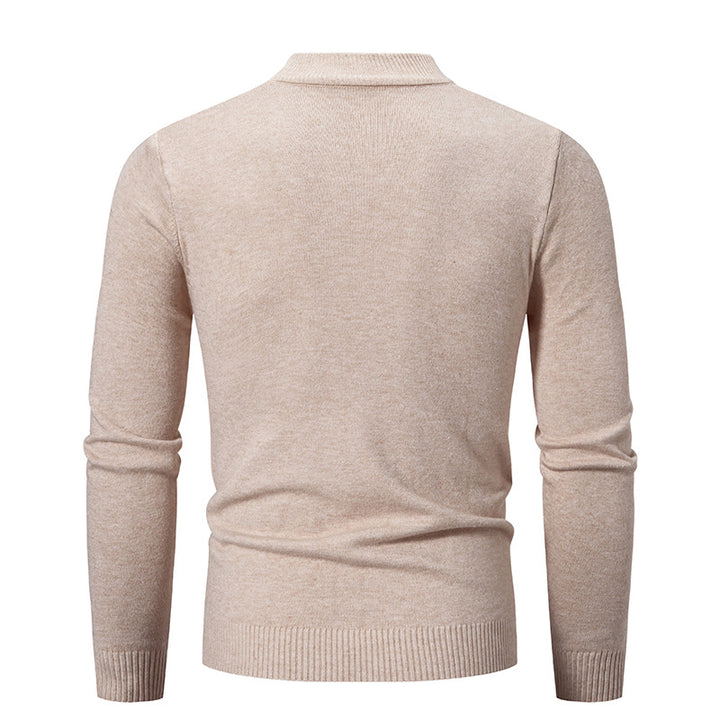 Herren Feinstrickpullover mit hohem Kragen und elastischen Bündchen Echoarchiv