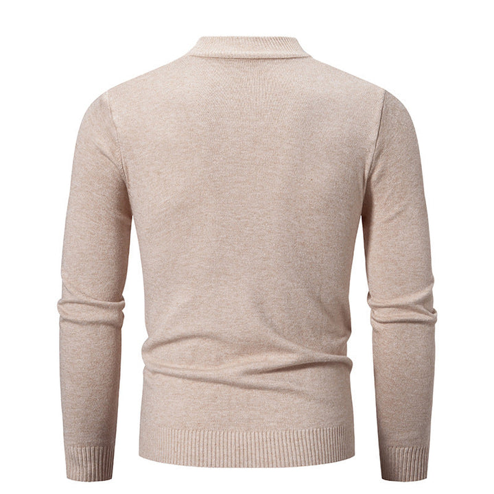 Herren Feinstrickpullover mit hohem Kragen und elastischen Bündchen Echoarchiv