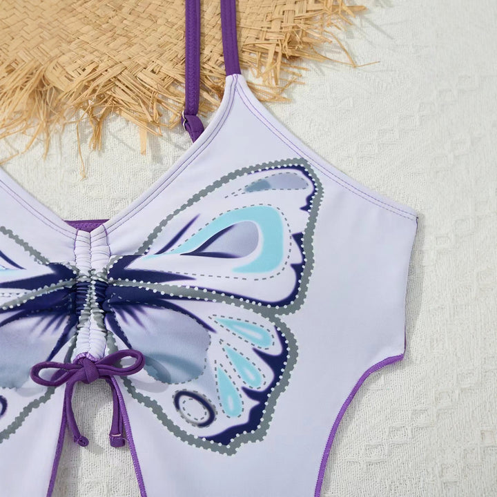 Damen Verspieltes Bikini-Set mit buntem Schmetterlingsdesign Echo Archiv