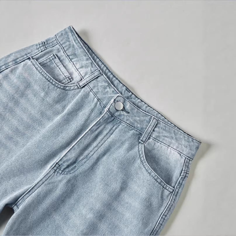 Damen weite High-Waist Jeanshose im Palazzo-Stil Echo Archiv