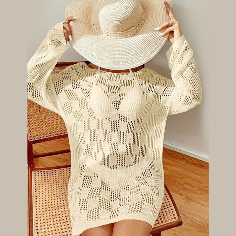 Damen luftiger Häkel-Strandpullover Echo Archiv
