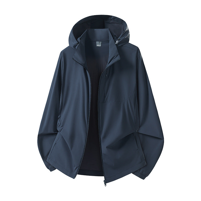 Damen Leichter Windbreaker mit Kapuze Echo Archiv