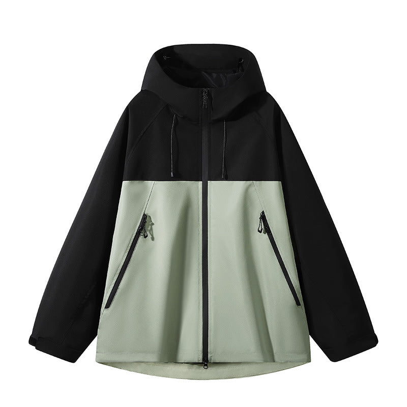 Herren elastische Softshell-Hoodie-Jacke mit ergonomischem Raglan-Schnitt, Zwei-Wege-Reißverschluss und verstellbaren Klettmanschetten – Cavarno