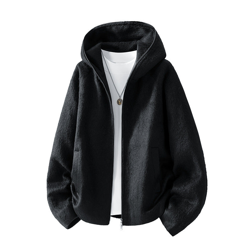 Herren bequeme Fleecejacke mit Kapuze Echo Archive