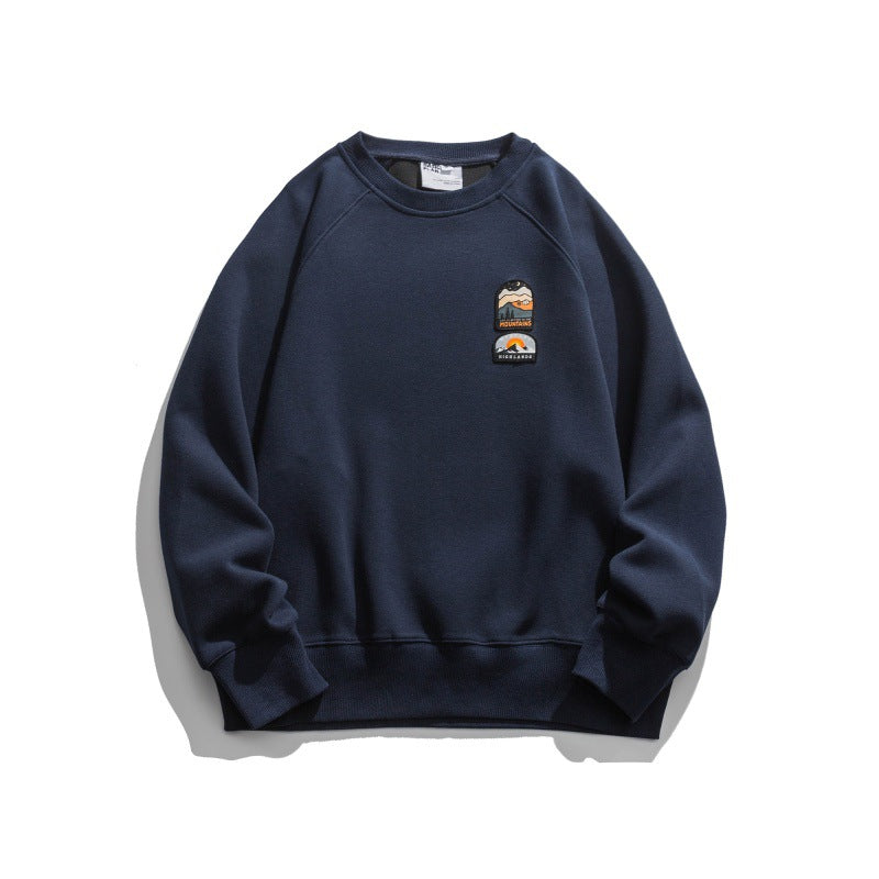 Unisex Oversize-Sweatshirt mit Raglanärmeln und Berg-Patch Echo Archiv