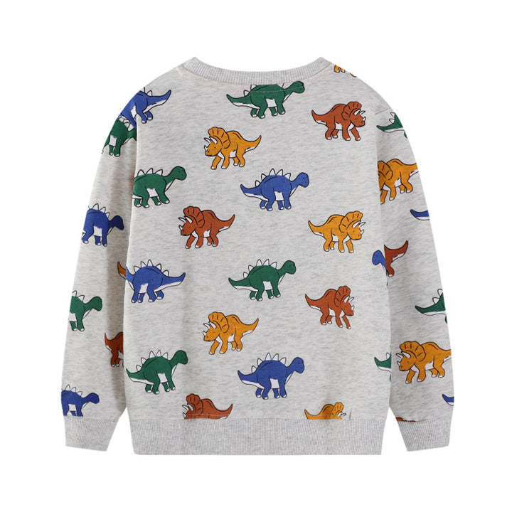 Jungen Sweatshirt mit fröhlichem Dinosaurier-Motiv Echo Archiv