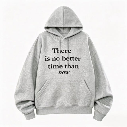 Unisex Oversize-Kapuzenpullover mit Statement-Print, French-Terry und Kängurutasche Echo Archiv